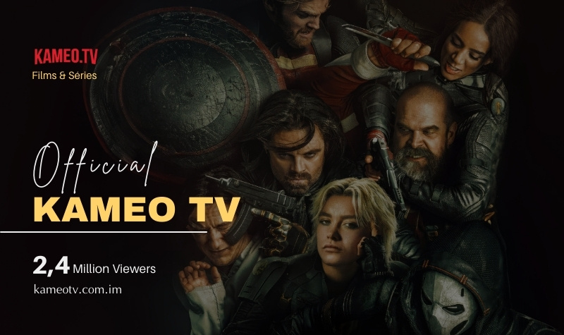 Bannière Kameo avec ambiance cinéma et séries